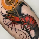 Shrimp Tattoo for National Shrimp Day – May 10 №06 - tattoovalue.net