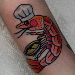 Shrimp Tattoo for National Shrimp Day – May 10 №07 - tattoovalue.net