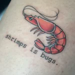 Shrimp Tattoo for National Shrimp Day – May 10 №08 - tattoovalue.net