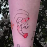 Shrimp Tattoo for National Shrimp Day – May 10 №10 - tattoovalue.net
