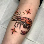 Shrimp Tattoo for National Shrimp Day – May 10 №23 - tattoovalue.net