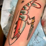Shrimp Tattoo for National Shrimp Day – May 10 №27 - tattoovalue.net