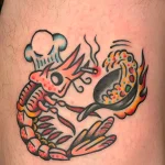 Shrimp Tattoo for National Shrimp Day – May 10 №37 - tattoovalue.net
