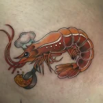 Shrimp Tattoo for National Shrimp Day – May 10 №40 - tattoovalue.net