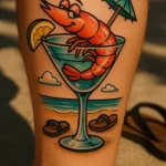 Shrimp Tattoo for National Shrimp Day – May 10 №49 - tattoovalue.net