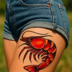 Shrimp Tattoo for National Shrimp Day – May 10 №56 - tattoovalue.net