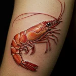 Shrimp Tattoo for National Shrimp Day – May 10 №62 - tattoovalue.net