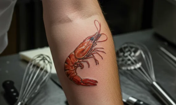 Shrimp Tattoo for National Shrimp Day – May 10 №64 - tattoovalue.net