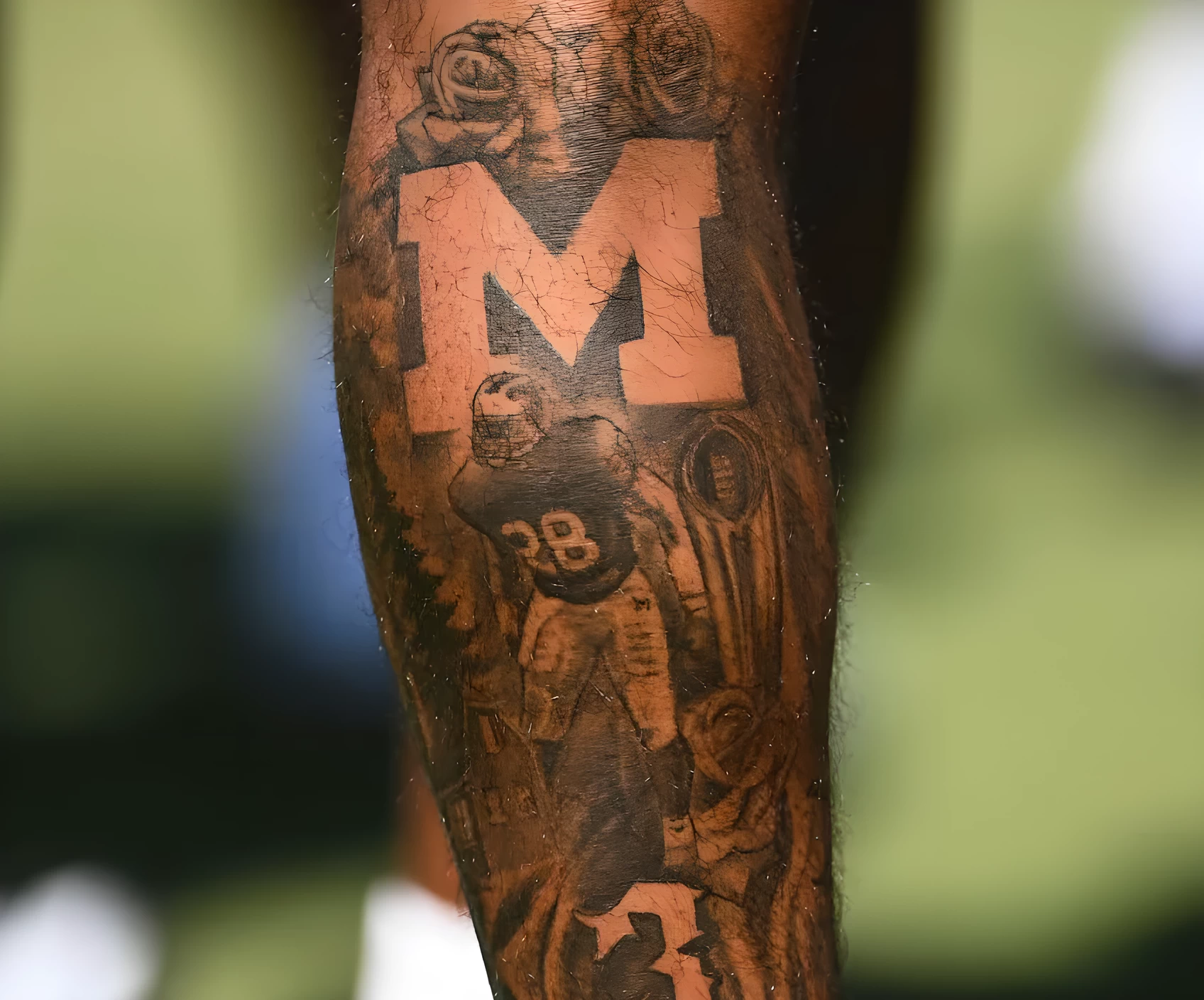 Will Johnson Gets Tattoo Honoring Michigan Wolverines and His Family №02 - tattoovalue.net