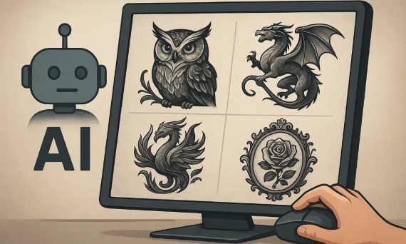 Create a Tattoo Sketch Online for Free with AI – Generator at tattoovalue.net - foto