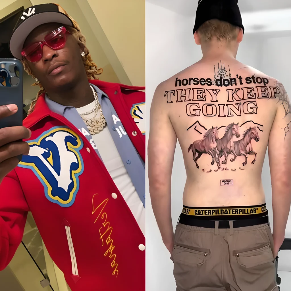 Fan Confuses Lyrics and Gets a Giant Back Tattoo About Horses №02 - tattoovalue.net