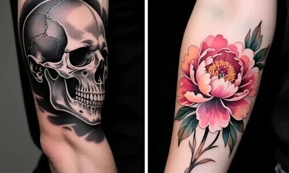 Изображение раздела 'Black & Grey vs. Color Tattoos: A First-Timer's Guide to Choosing Your Style' в статье про How to choose between a black & grey vs. a color t