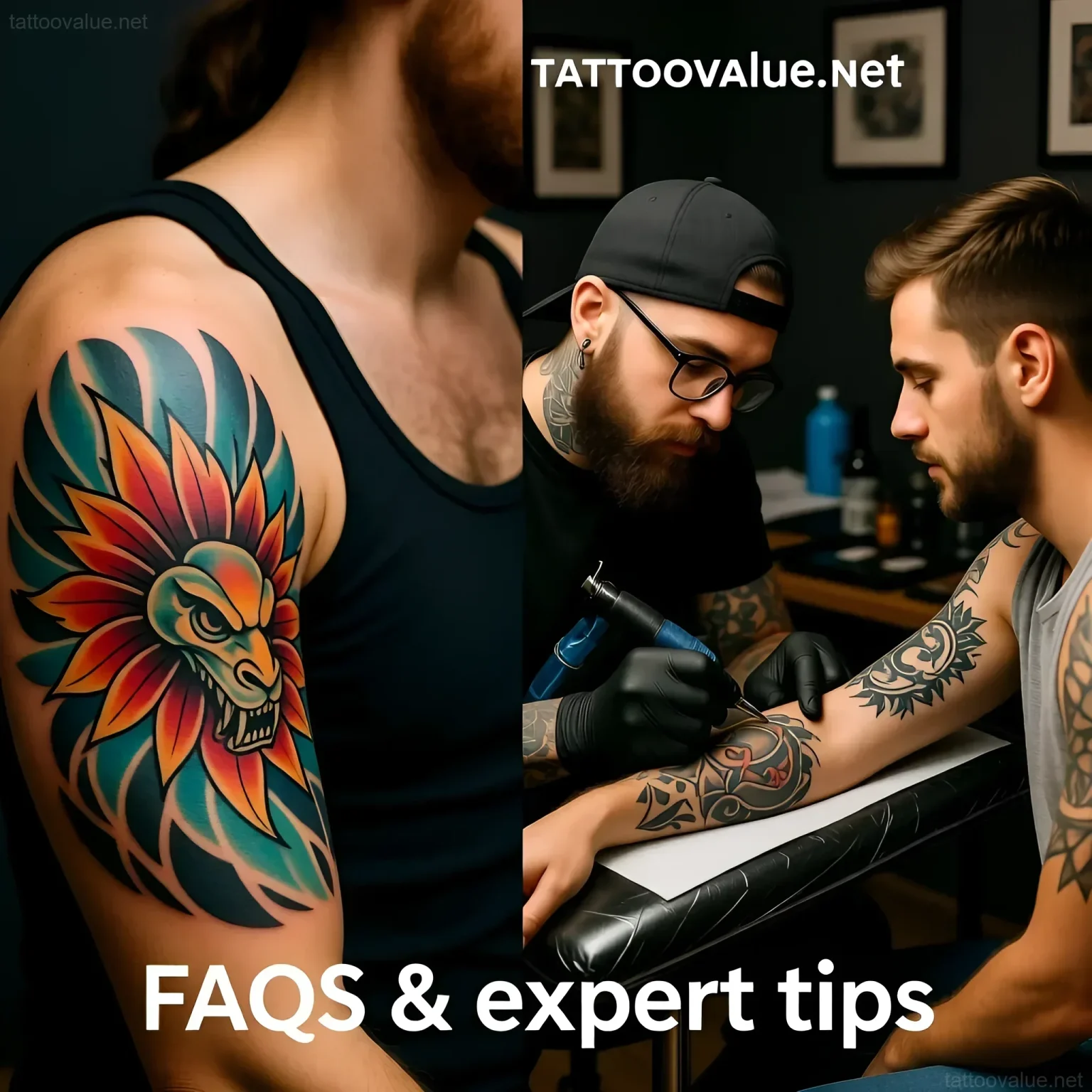 Изображение раздела 'Extensive Tattoo Healing: FAQs & Expert Tips' в статье про The ultimate guide to healing your extensive tatto