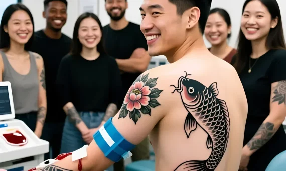 Изображение раздела 'Can You Donate Blood After a Tattoo? A Comprehensive Guide' в статье про Can you donate blood after a tattoo? The essential
