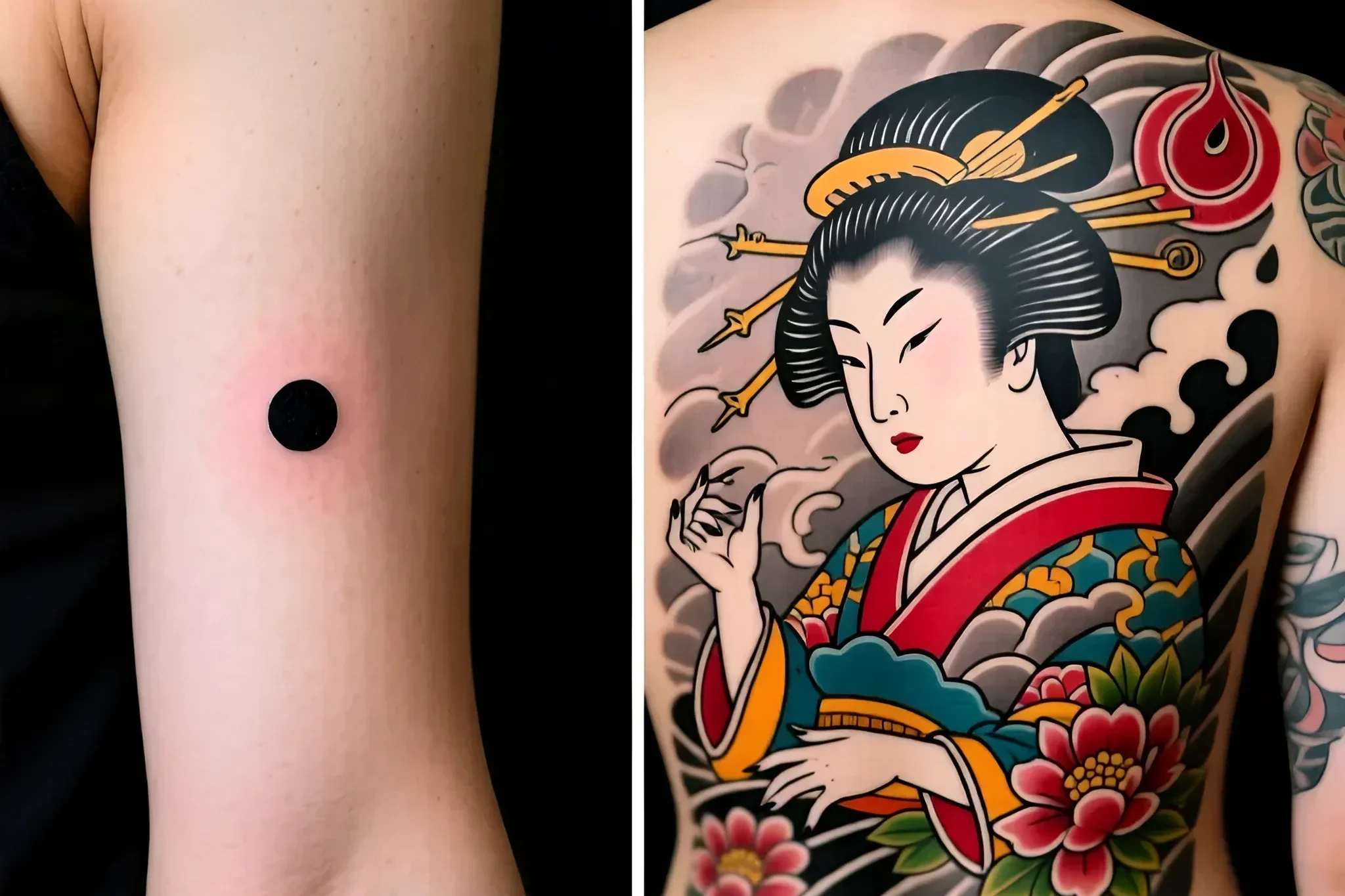 Изображение раздела 'Factors Affecting the Waiting Period: Tattoo Size, Location & Aftercare' в статье про Can you donate blood after a tattoo? The essential