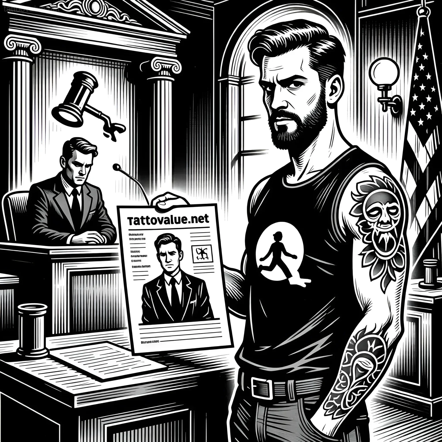 Изображение раздела 'Interesting Facts & Cases: Notable Tattoo Copyright Battles' в статье про How to deal with copycats and protect your origina