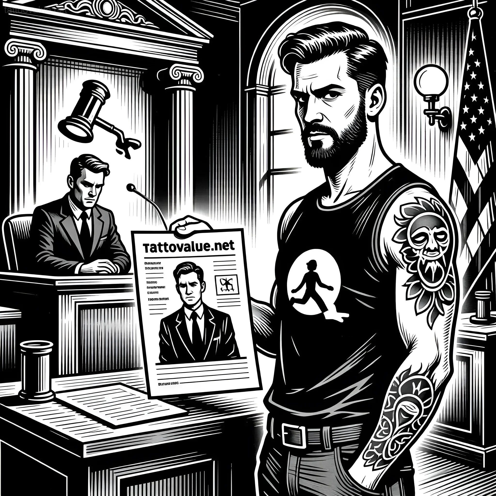 Изображение раздела 'Interesting Facts & Cases: Notable Tattoo Copyright Battles' в статье про How to deal with copycats and protect your origina