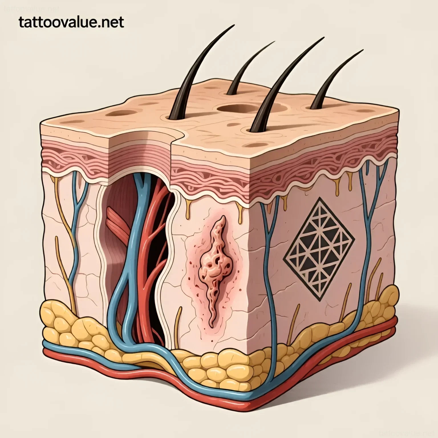 Изображение раздела 'Understanding Scar Tissue: Types, Healing & Tattooing Challenges' в статье про How to design tattoos that effectively cover sever
