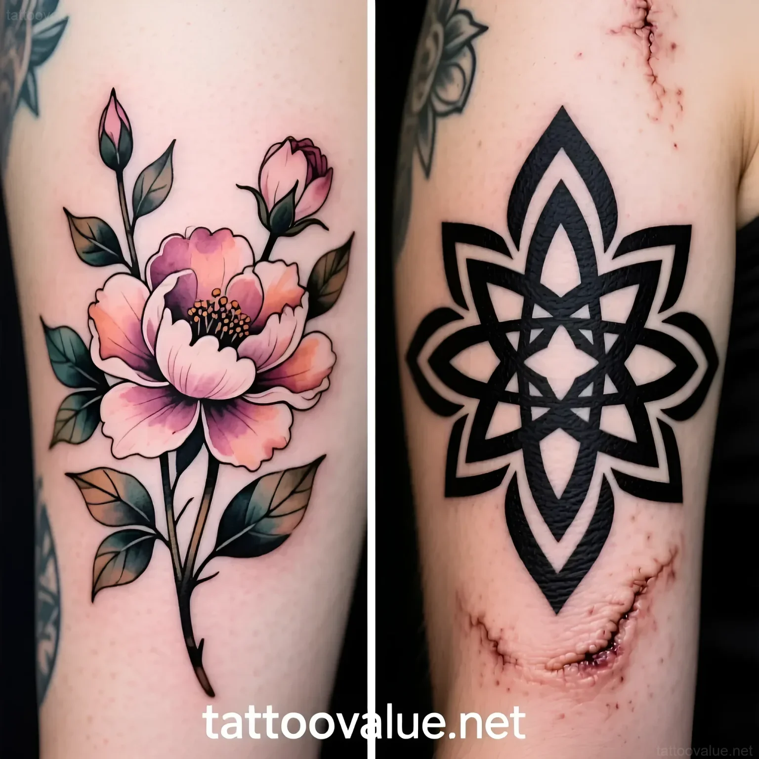 Изображение раздела 'Choosing the Right Tattoo Style & Techniques for Scarred Skin' в статье про How to design tattoos that effectively cover sever