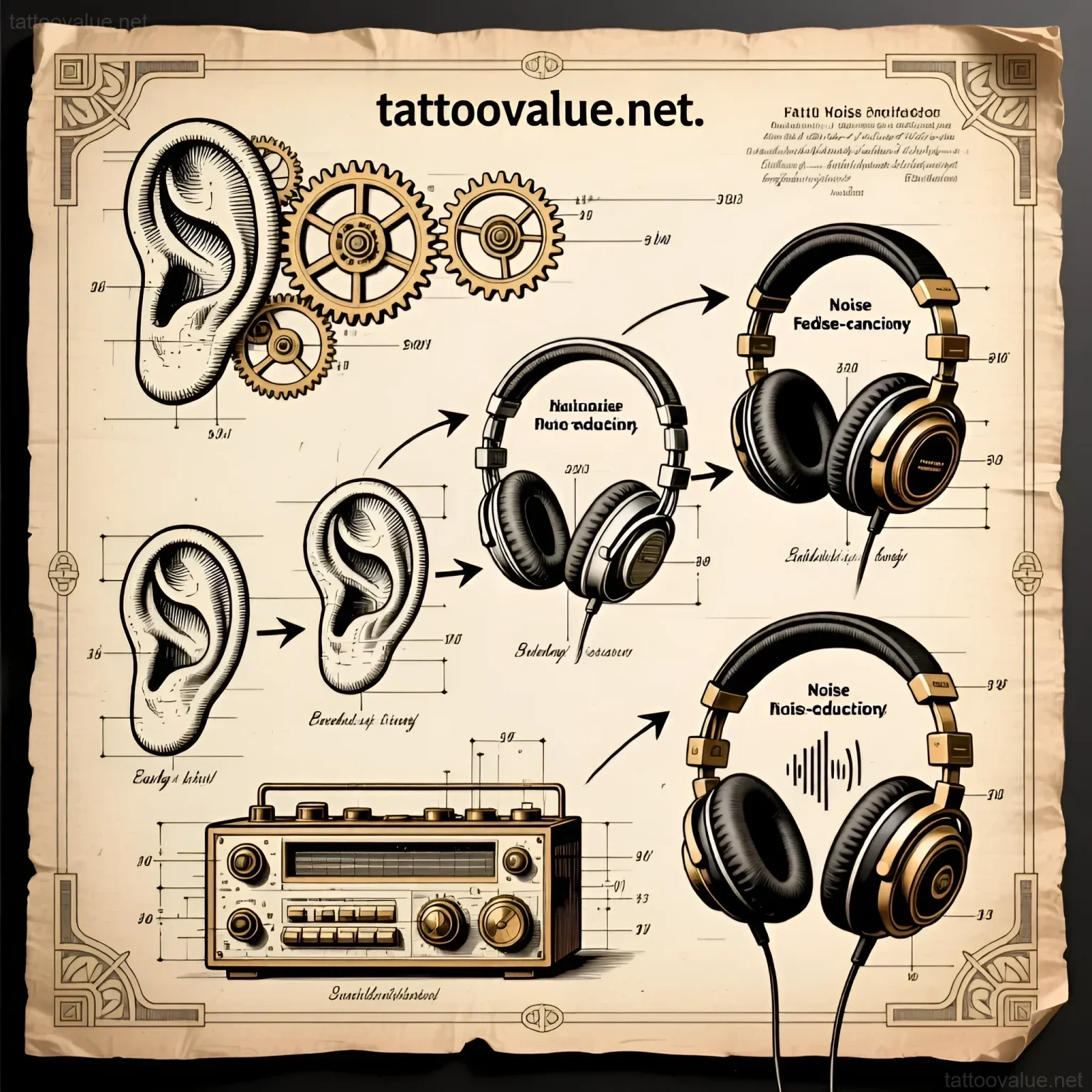 Изображение раздела 'A Brief History of Noise Cancellation & Its Rise in the Tattoo Industry' в статье про The best noise-cancelling headphones for focusing