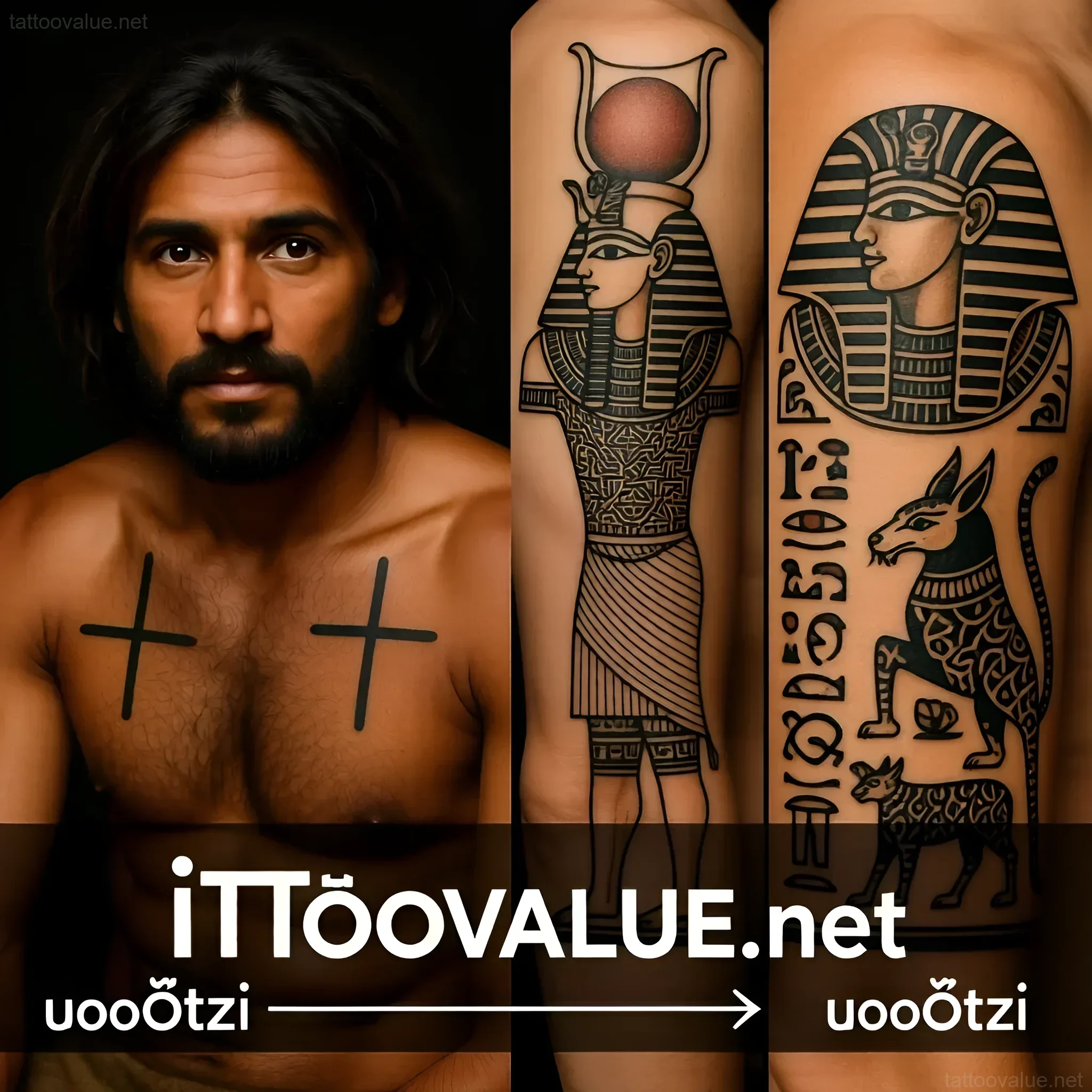 Изображение раздела 'From Ötzi the Iceman to Ancient Egypt: A Historical Timeline of Early Tattooing' в статье про The world's oldest tattoos