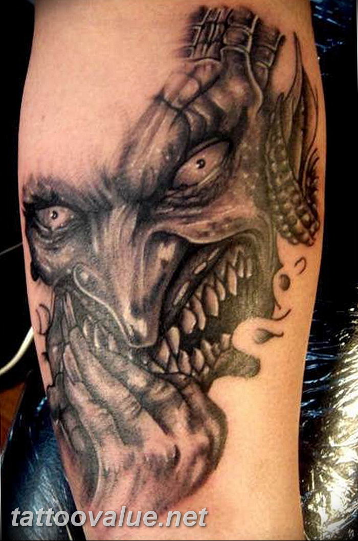 Black devil tattoo. Тату дьявол. Демонические Татуировки. Наколка демон.