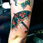 photo tattoo umbrella 06.12.2018 №006 - example of tattoo design umbrella - tattoovalue.net