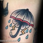photo tattoo umbrella 06.12.2018 №017 - example of tattoo design umbrella - tattoovalue.net