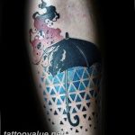 photo tattoo umbrella 06.12.2018 №021 - example of tattoo design umbrella - tattoovalue.net