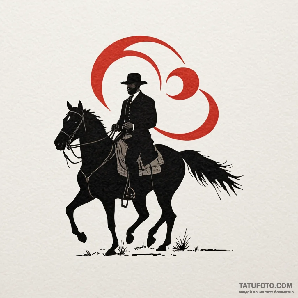 A sketch of django from django unchained, on... - tattoo sketch (№1751045917_0, 27.06.2025 17:38) — tattoovalue.net