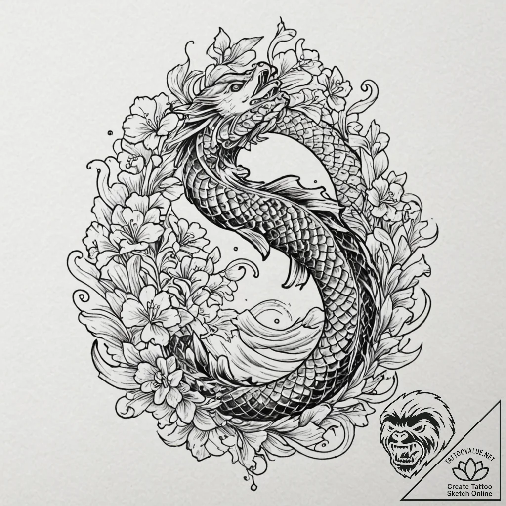 Nun, tattoo flash sheet design, fine lines, d... - tattoo sketch (№1751048202_0, 27.06.2025 18:16) — tattoovalue.net