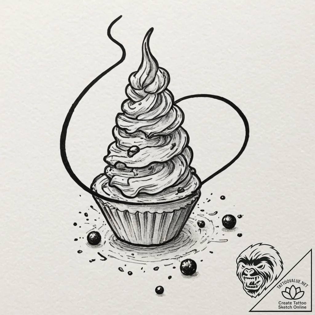 Milky way, concept art for tattoo, subtle dro... - tattoo sketch (№1751048617_0, 27.06.2025 18:23) — tattoovalue.net