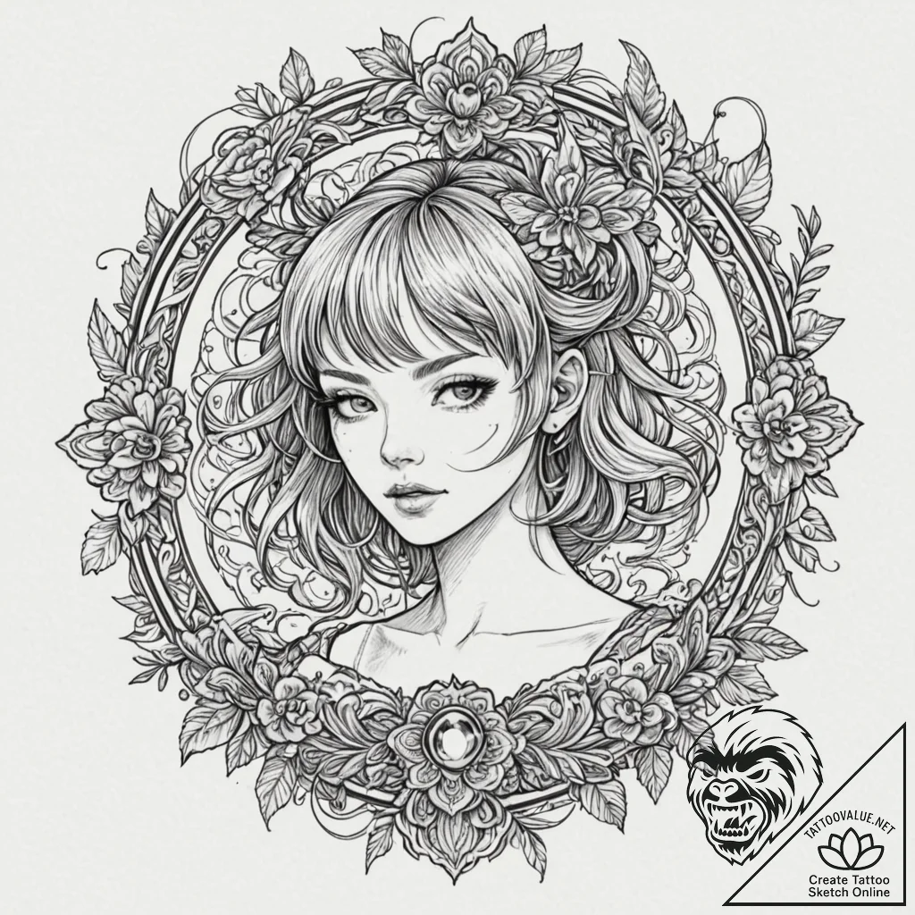 A linework tattoo of leeloo's multipass., tat... - tattoo sketch (№1751049834_0, 27.06.2025 18:43) — tattoovalue.net