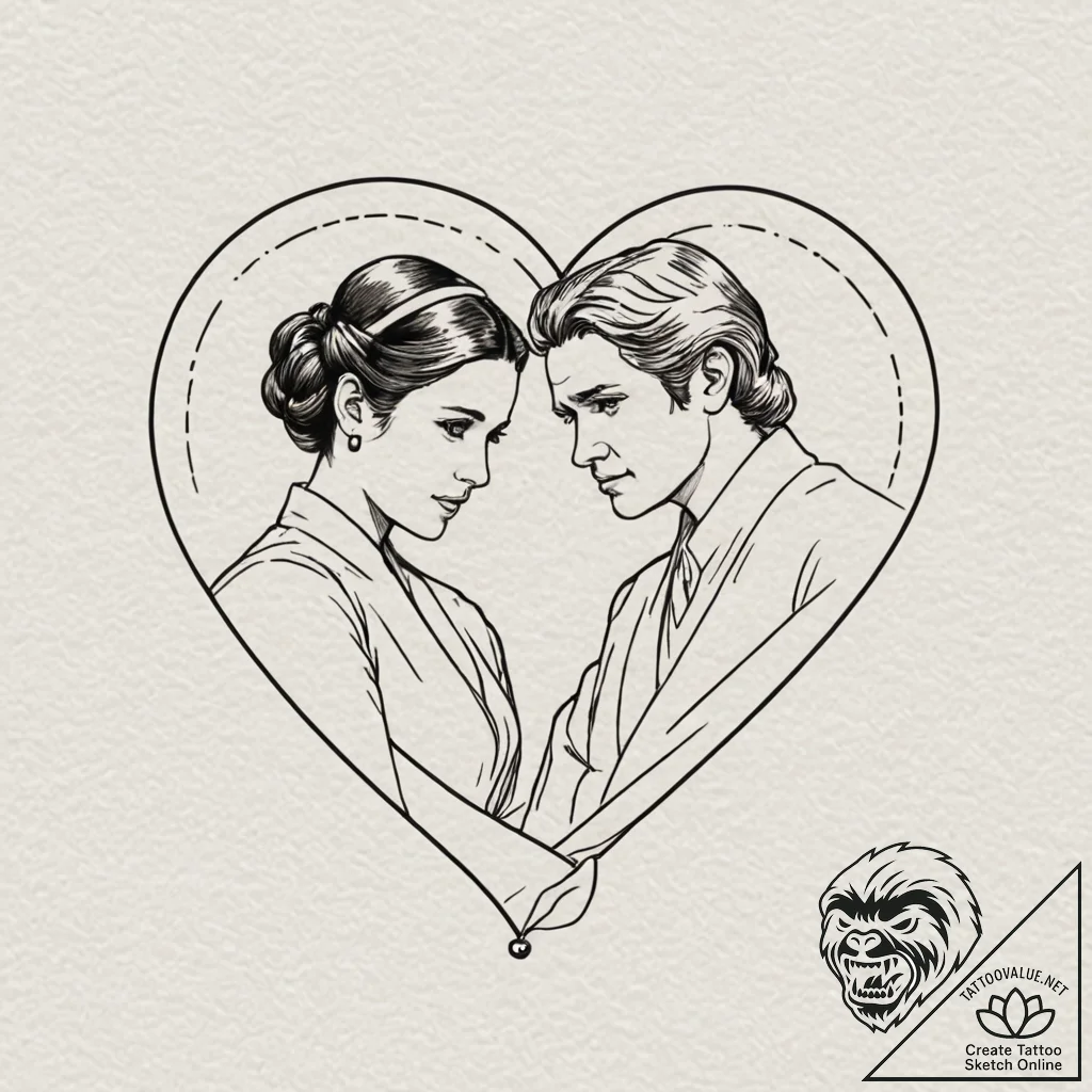A graphic novel panel of the "i love you" / "... - tattoo sketch (№1751052123_0, 27.06.2025 19:22) — tattoovalue.net