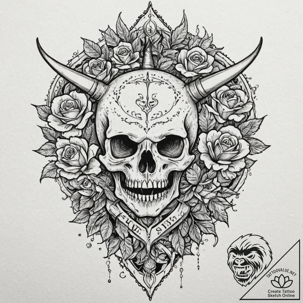 Narwhal, artistic tattoo sketch, professional... - tattoo sketch (№1751052237_0, 27.06.2025 19:23) — tattoovalue.net
