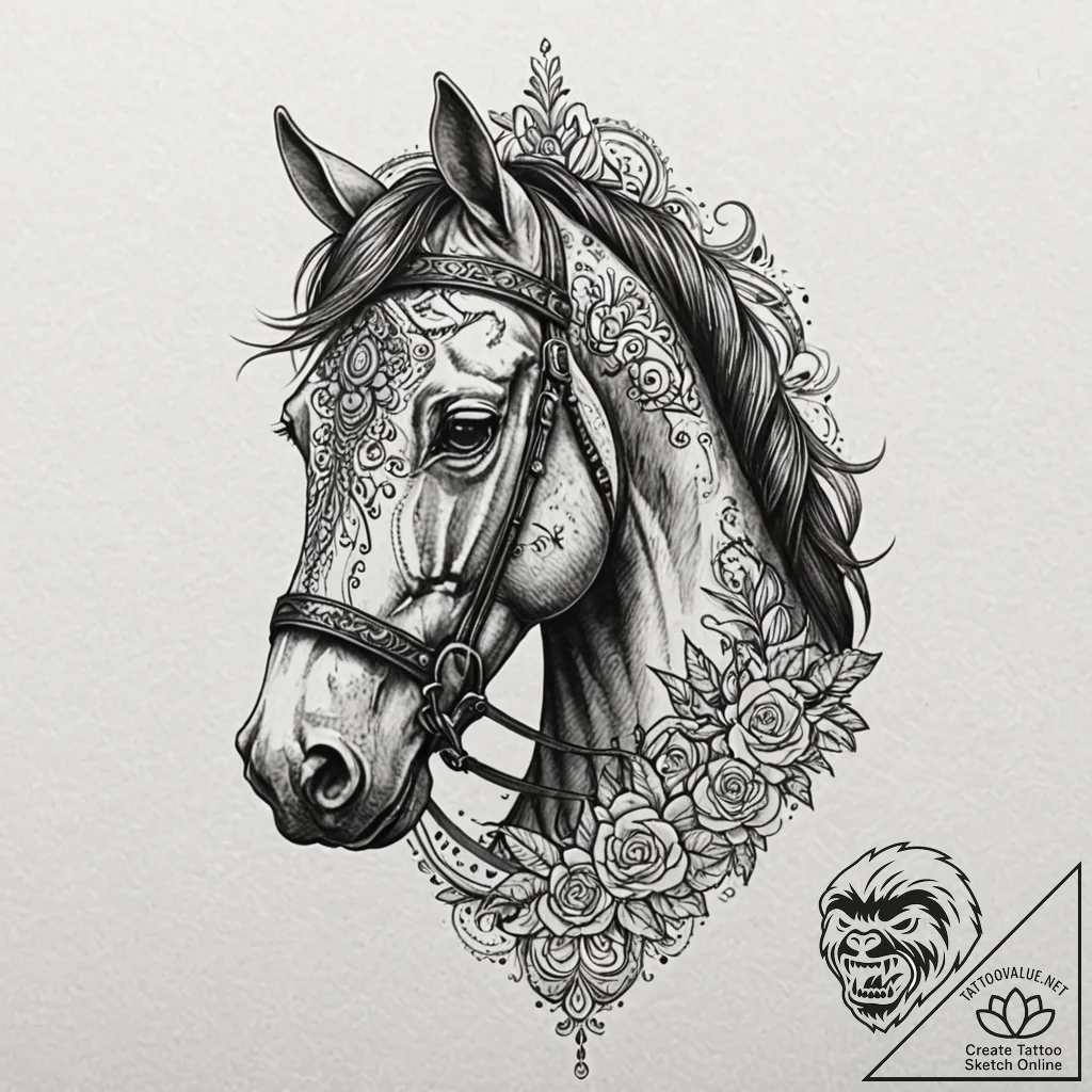 A trash polka composition of officer k's wood... - tattoo sketch (№1751054209_0, 27.06.2025 19:56) — tattoovalue.net