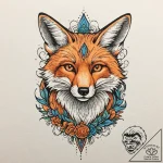 Fox, tattoo drawing outline, new school tatto… – tattoo sketch (№1751055910_0, 27.06.2025 20:25) — tattoovalue.net