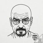 Walter white’s face from breaking bad, tattoo… – tattoo sketch (№1751056141_0, 27.06.2025 20:29) — tattoovalue.net