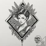 A linework tattoo of the “to be continued” ar… – tattoo sketch (№1751056240_0, 27.06.2025 20:30) — tattoovalue.net