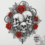 Yakuza (symbolism), ink illustration for tatt… – tattoo sketch (№1751057465_0, 27.06.2025 20:51) — tattoovalue.net