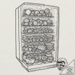 A graphic novel panel of the terrifying refri… – tattoo sketch (№1751058260_0, 27.06.2025 21:04) — tattoovalue.net