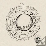 A sketch of the planet express ship from futu… – tattoo sketch (№1751060555_0, 27.06.2025 21:42) — tattoovalue.net