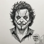 A sketch of leatherface from the texas chains… – tattoo sketch (№1751061621_0, 27.06.2025 22:00) — tattoovalue.net