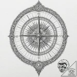 A sundial, tattoo flash sheet design, highly… – tattoo sketch (№1751062721_0, 27.06.2025 22:18) — tattoovalue.net
