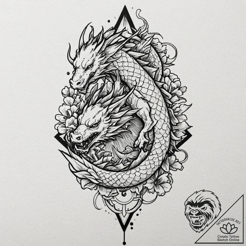 A sketch of roach, geralt's loyal horse., con... - tattoo sketch (№1751063048_0, 27.06.2025 22:24) — tattoovalue.net