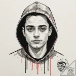 A neo-traditional portrait of the main charac… – tattoo sketch (№1751064628_0, 27.06.2025 22:50) — tattoovalue.net