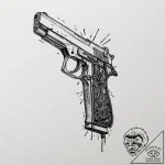 A trash polka sketch of bullet tooth tony fro… – tattoo sketch (№1751065285_0, 27.06.2025 23:01) — tattoovalue.net