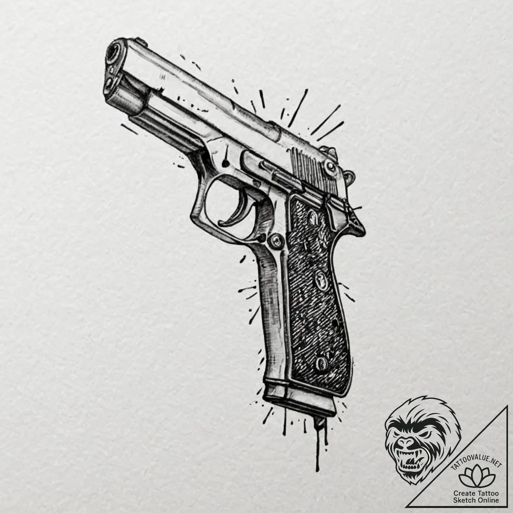 A trash polka sketch of bullet tooth tony fro... - tattoo sketch (№1751065285_0, 27.06.2025 23:01) — tattoovalue.net