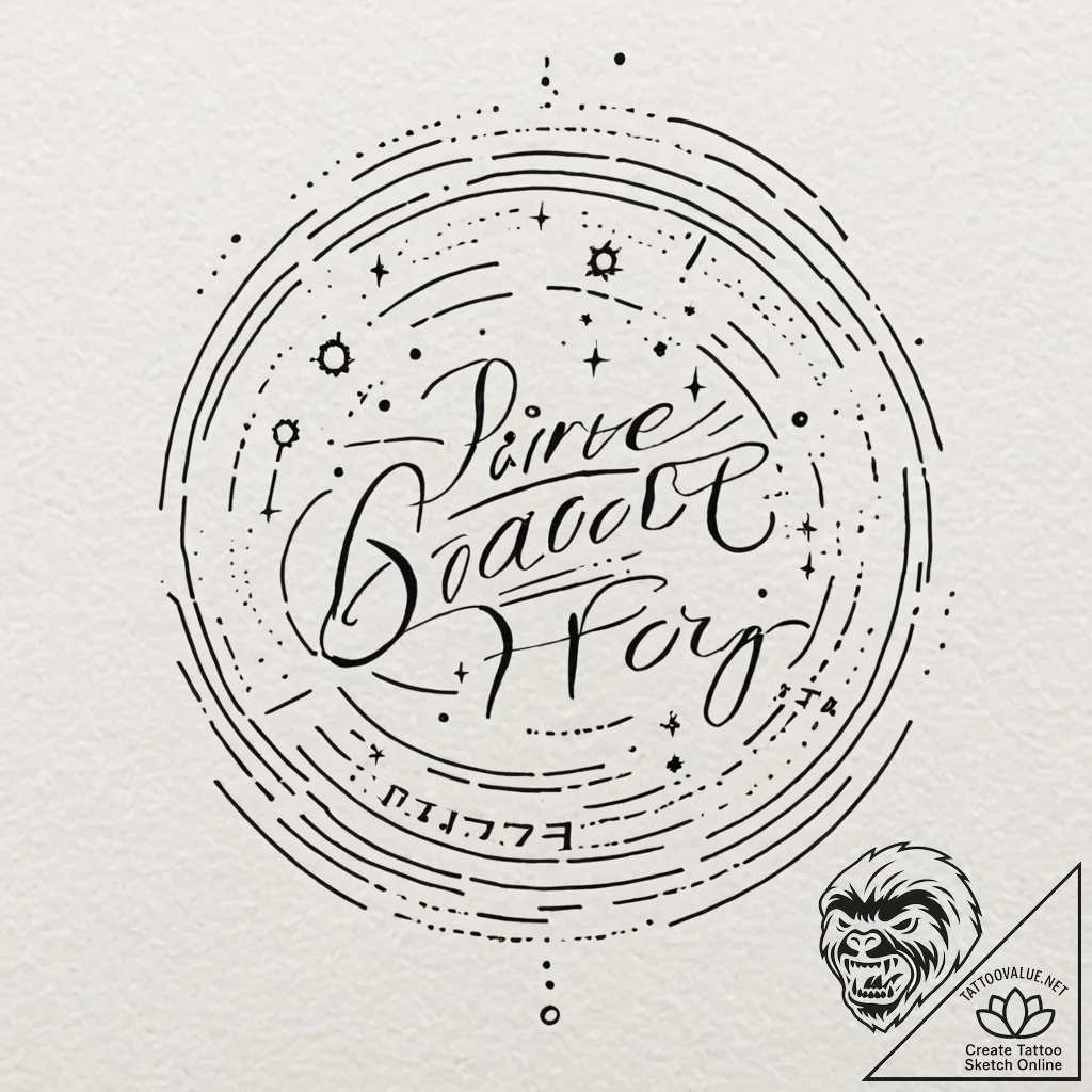 Chicano style lettering tattoo "a long time a... - tattoo sketch (№1751066349_0, 27.06.2025 23:19) — tattoovalue.net