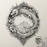 Wind rose, tattoo flash sheet design, moderat… – tattoo sketch (№1751066451_0, 27.06.2025 23:20) — tattoovalue.net